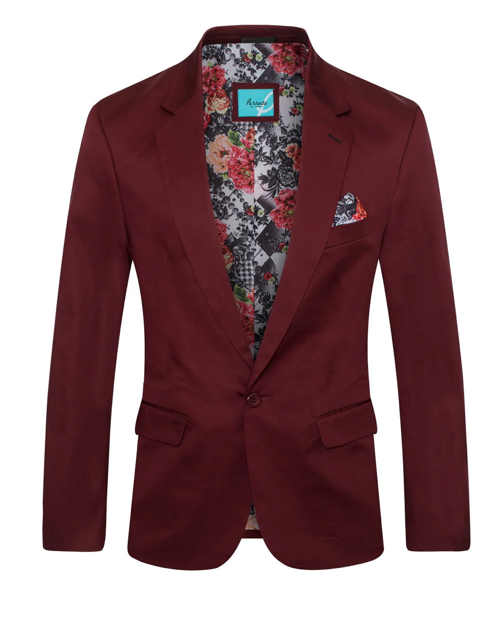 #9010 BURGUNDY BLAZER PERRUZO image 0