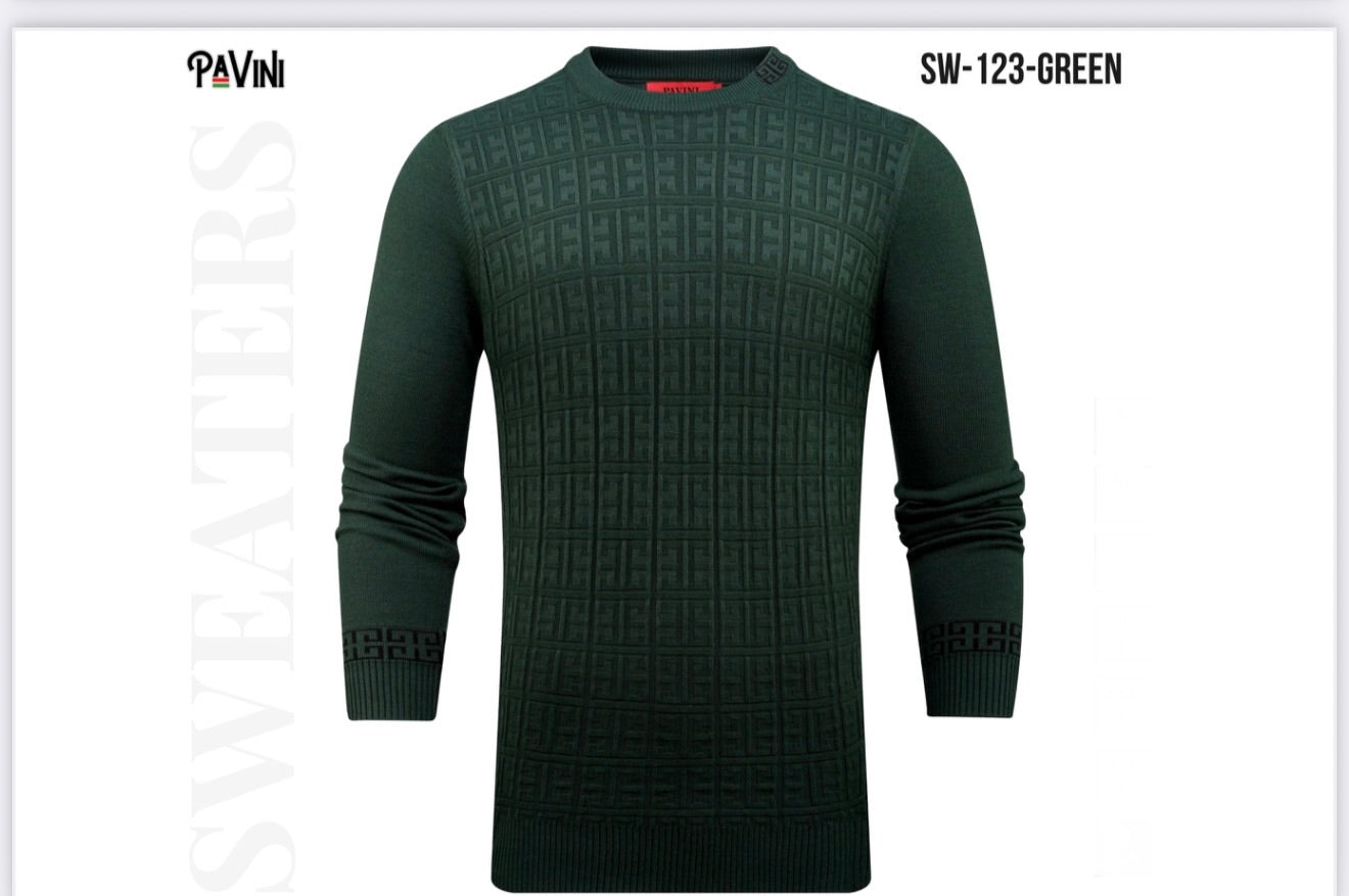#123 GREEN SWEATER PAVINI image 0